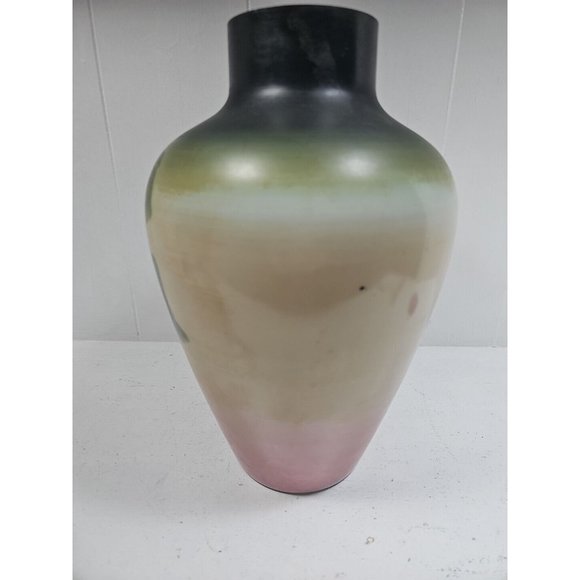 Vintage Ceramic Floral Vase Lamp Base, 12.5" Tall Hand Painted See Pics! - Picture 3 of 5